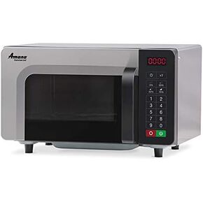 AMANA RMS10TSA, Commercial Microwave, 0.8 Cu. Ft, 1000 Watt, Touch Controls, Stainless Steel