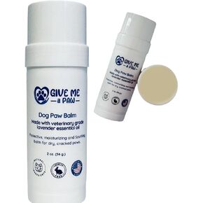 Lavender Dog Paw Balm Twist-up Tube 2oz (56g) - Moisturizing & Protecting Paw Balm for Dogs, Made with Lavender Essential Oil Safe for Dogs. No Hidden Ingredients. Soothing Dog Paw Balm.