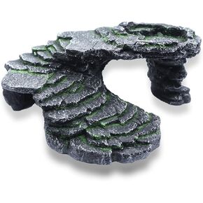 Extra Large Turtle Resting Basking Platform Reptile Terrarium Shale Rock Reptile Habitat Accessories Decorations Aquarium Decor Rock Landscaping Shale Scape Step Ledge & Cave Hideout