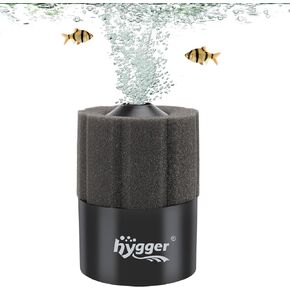 hygger Aquarium Sponge Filter, 1~20 Gallon Small Fish Tank Filter for Breeding Fry Shrimp Snails Betta Air-Powered Filter with Reusable Biochemical Ball & Spare Sponge Foam Filter