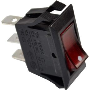 HQRP Red Lighted Rocker Switch ON OFF Compatible with Great Northern Princeton Popper Popcorn Machine NF1044