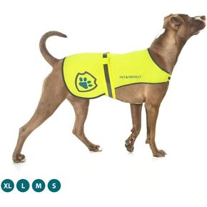 Reflective Dog Coat for Safety – Ideal Dog Vest for High-Visibility When Walking, Jogging or Training – Sizes to Fit Small, Medium, Large Breeds 16-130 lbs (X-Large)