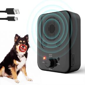 Anti Barking Devices, Auto Dog Bark Control Devices with 3 Modes, Rechargeable Waterproof Ultrasonic Bark Box, Dog Barking Deterrent Box, Stop Barking Dog Devices for Indoor & Outdoor Use