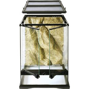 Exo Terra Glass Terrarium Kit, for Reptiles and Amphibians, Mini Tall, 12 x 12 x 18 inches, PT2602A1