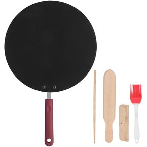 Portable Crepe Maker Non-Stick Frying Pan Pancake Griddle Mini Cooking Tool Crepe Maker Pan for Home Cooks Crepe Lovers