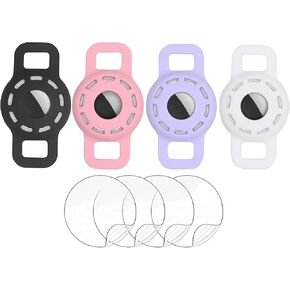 Pet Silicone Protective Case for Apple Airtag GPS Finder Dog Cat Collar Loop,GPS Pet Tag,Anti Scratch Cat Tag Holder,Air Tag Cover for Apple Labels,Cat GPS Tag Protects Device Anti-Lost Anti-Scratch