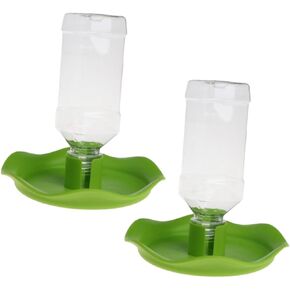 2pcs Bearded Dragon Fountain Turtle Water Bowl Automatic Pet Feeder Tortoise Water Dispenser Pet Water Dispenser Pet Water Feeder Tools Animal Reptile Drinking Tool Lizard Fence