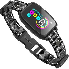 Dog Bark Collar, Rechargeable Smart Collar, IPX7 Waterproof Anti Bark Collar for Large Medium Small Dogs, Anti Barking Training Collar with 8 Adjustable Sensitivity Beep Vibration Shock