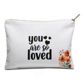 Linen Makeup Bags, 30th Birthday Gift for Her, 30th Birthday Decorations for Women, Birthday Gifts for Women, Gift bags