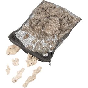 Ipetboom 1 Fish Tank Coral Filter Fish Tank Filter Crushed Coral for Freshwater Aquarium Bio Ceramic Filter Media Fish Tank Filtration Material Pond Filter Media Reusable Aquarium Filter
