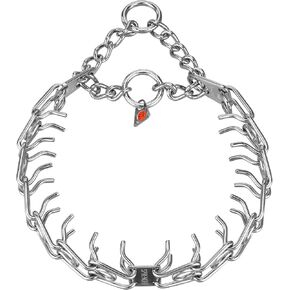 Herm. Sprenger Ultra-Plus Prong Dog Training Collar, Anti Pull Training Pinch Collar, Stainless Steel (3.0 mm x 17" Neck Size; 20" Chain Length) - Swivel-Ring Version