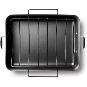 Select by Calphalon Hard-Anodized 16" Nonstick Roaster with V-Rack