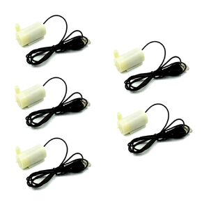 HiLetgo 5pcs DC3-6V Low Noise Brushless Motor Pump Mini Micro Submersible Water Pump Horizontal pump