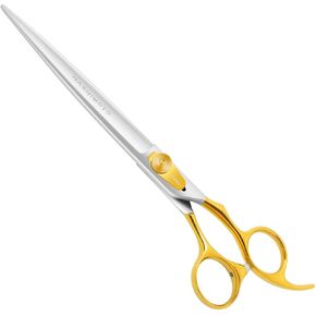 HASHIMOTO Curved Scissors for Large Dog Grooming,8.0 inches, Designed for Professional Groomers or Family DIY Use.