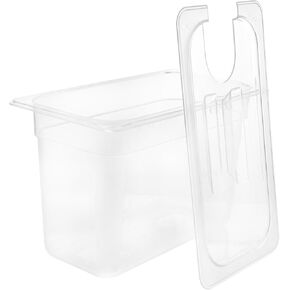 Kichvoe Sous Vide Containers with Lid Sous Vide Pots Slow Cooker Container Cooking Containers Compatible with Instant Pot Sous Vide Cookers 6L