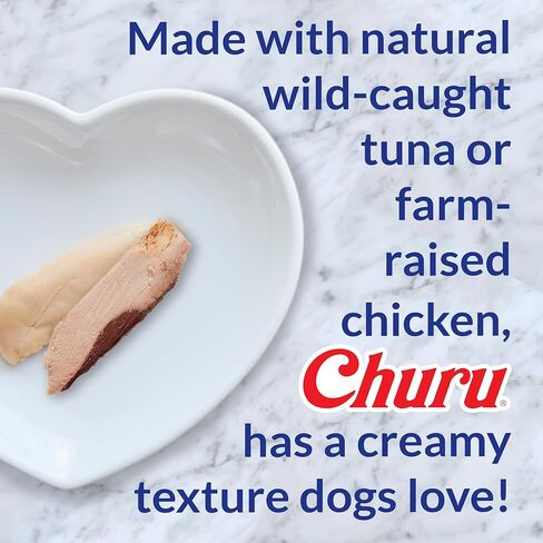 INABA Churu Meal Topper for Dogs, Complete & Balanced, Creamy, Lickable Purée Dog Food Toppers, 1.69 Ounce Tube, 18 Tubes (3 per Pack), Chicken with Pumpkin Recipe in Saudi Arabia
