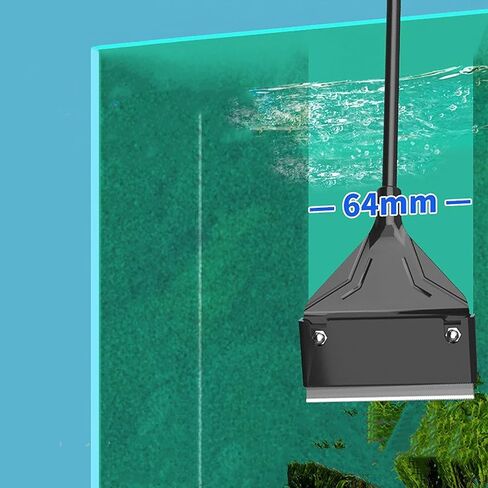 Scraper for Glass Aquariums 1Set 420mm/16.15inch Aquarium Scrapers with 10pcs Replaceable Blades, Fish Tank Tool in Saudi Arabia