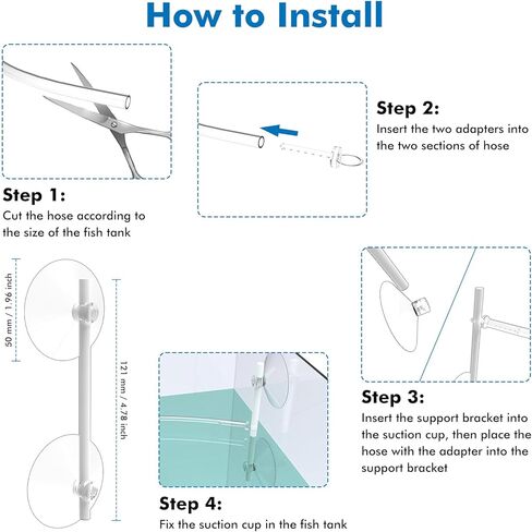 Aquarium Floating Plant Corral, Floating Plant Fence for Aquarium Fish Tank Accessories, Separates Floating Plants, Intercepting Floating Plants, Suitable for All Floating Plants and Aquariums,1pcs in Kuwait