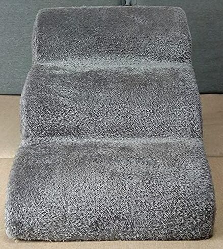 Dog Stairs Pet Ramp Stairs Dog Ramp for Bed Pet Dog 3 Tiers Training Stairs Removable and Washable in Saudi Arabia