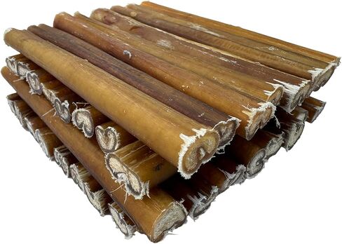 Bully Sticks for Dogs, Thick Size (6", 8Pcs) Rawhide Free Dog Chews Long Lasting Non-Splintering Pizzle Sticks - Low Odor Bully Sticks for Small Medium Large Dogs(8-32Pack Selectable) in Saudi Arabia