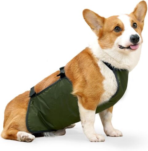Waterproof Pet Clothes Dog Rain Jacket Belly Cover Corgi Raincoat Dog Bellyband Breathable Anti-Dirty Puppy Outfits Doggy Raincoat Dog Belly Protector in Kuwait