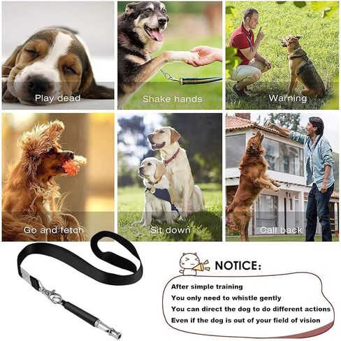 2PCS Ultrasonic Dog Whistle - Dog Whistle to Stop Barking Neighbors Dog, Dog Whistle to Make Dogs Come to You, Silent Dog Whistle Training for Recall, Dog Whistle to Scare Dogs Away (Black&White) in Saudi Arabia
