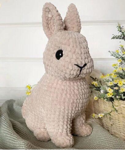 Plush Bunny Toy, Child's First Gift (Beige) in Saudi Arabia