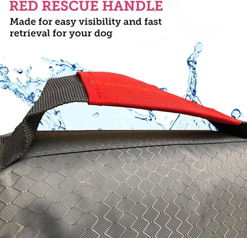 Water Float Dog Flotation Life Jacket Vest, Swimming Float Aid with Safety Handle, Adjustable Comfortable Durable Preserver High Buoyancy Coat (Pink, Large) in Saudi Arabia