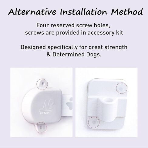 Adjustable Door Strap and Latch, Textile Cat door Latch to Keep Dog Out of Litter Box, Economical Alternative of Pet Gates and Interior Cat Door, Magnetic with Stopper 2 Packs in Saudi Arabia