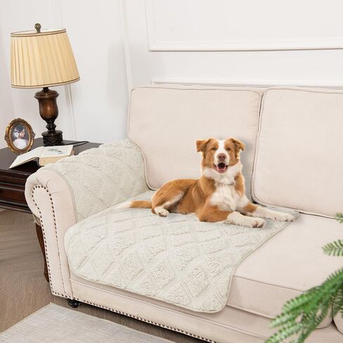 Ameritex Dog Couch Cover Pet Blanket Waterproof and Anti-Slip for Sofa Couch Sherpa Fleece Furniture Protector Cover for Small Medium Large Dogs Cats in Saudi Arabia