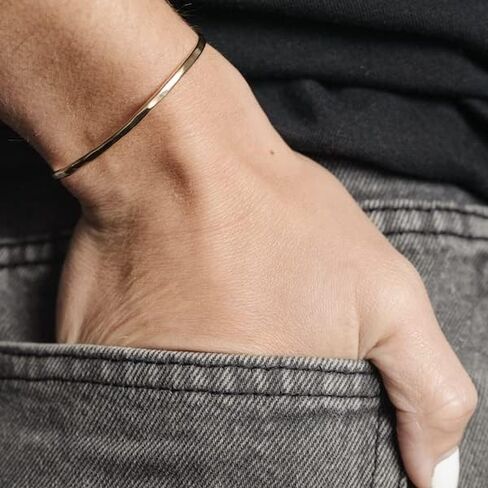 Bristol Cuff Bracelet | Silver Stack Bracelet | Silver-Filled for Women | Simple and Elegant | Minimalist Jewelry | Waterproof Everyday Wear | Handmade in Saudi Arabia