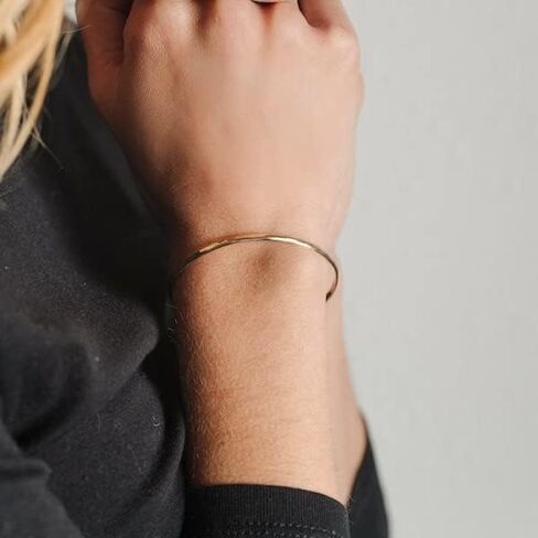 Bristol Cuff Bracelet | Silver Stack Bracelet | Silver-Filled for Women | Simple and Elegant | Minimalist Jewelry | Waterproof Everyday Wear | Handmade in Saudi Arabia