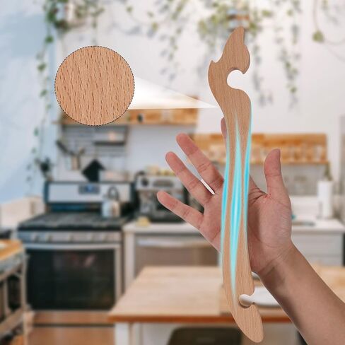 Wooden Oven Rack Puller, Practical Oven Puller Stick Oven Puller Pusher Tool for Toaster Oven Air Fryer Prevent Burns Baking Kitchen Appliances in Kuwait