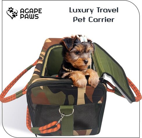 Airline Approved PET Carrier I Up to 20 lbs. Soft Sided Large Cat Carrier I Small Dog Carrier for Airplane I Collapsable I Stress Free Travel TSA Compliant I Kitten Carrier in Saudi Arabia