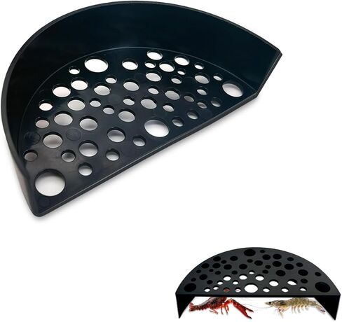 WishLotus Shrimp Hides for Aquarium, Shrimp Cave with Holes, Shrimp Hide for Aquarium Fish Tanks Shrimp Ponds Breeding Tanks, Hideout for Shrimp & Small Aquarium Fish (Black) in Saudi Arabia