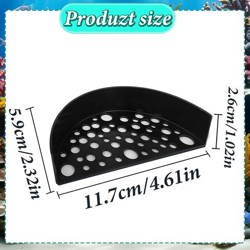 WishLotus Shrimp Hides for Aquarium, Shrimp Cave with Holes, Shrimp Hide for Aquarium Fish Tanks Shrimp Ponds Breeding Tanks, Hideout for Shrimp & Small Aquarium Fish (Black) in Saudi Arabia