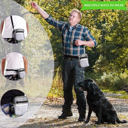 Dog Training Treat Pouch,Puppy Treat Bag,Treat Pouches for Pet Training-in Poop Bag Dispenser Including Collapsible Dog Bowl, Poop Bags in Kuwait