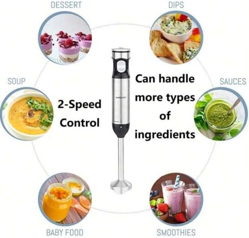 1720 Immersion blender 110V 2 In 1 800W Handheld Blender Detachable Electric Egg Beater Stainless Steel Immersion Stick in Saudi Arabia