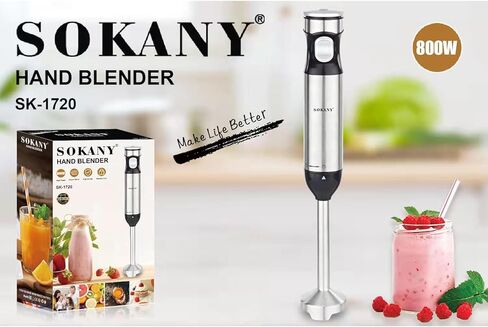 1720 Immersion blender 110V 2 In 1 800W Handheld Blender Detachable Electric Egg Beater Stainless Steel Immersion Stick in Saudi Arabia