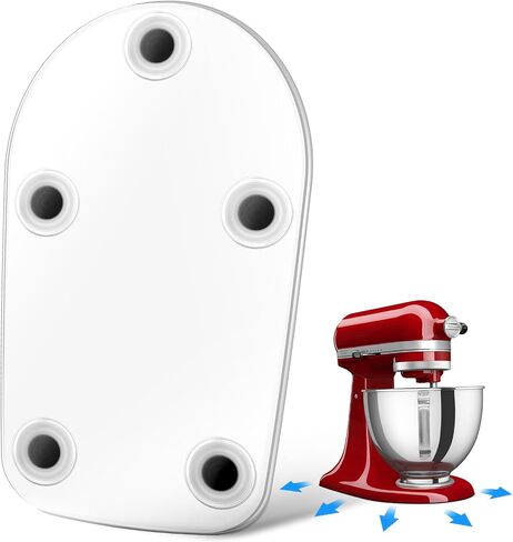 حصيرة منزلق للخلاط لخلاط حامل KitchenAid 4.5-5 QT، صينية منزلقة من الأكريليك الشفاف، حصيرة منزلق لخلاط المطبخ، ملحق الآيس كريم، ملحقات خلاط KitchenAid in Saudi Arabia