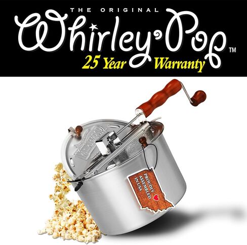Original Whirley-Pop Popper Kit - Nylon Gears - Silver - 1 Real Theater All Inclusive Popping Kit in Kuwait