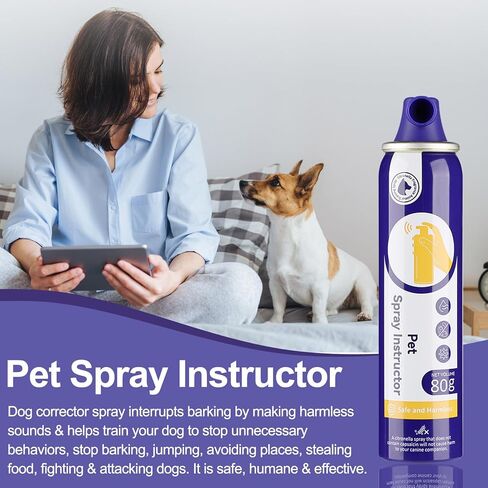 Spray Dog Corrector Trainer 80ml 2 Pack Corrector Spray for Dogs to Stops Barking, Food Stealing, Attacks & Unwanted Dog Behaviour, Safe Humane Effective in Saudi Arabia