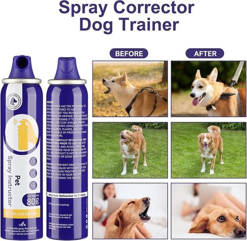 Spray Dog Corrector Trainer 80ml 2 Pack Corrector Spray for Dogs to Stops Barking, Food Stealing, Attacks & Unwanted Dog Behaviour, Safe Humane Effective in Saudi Arabia