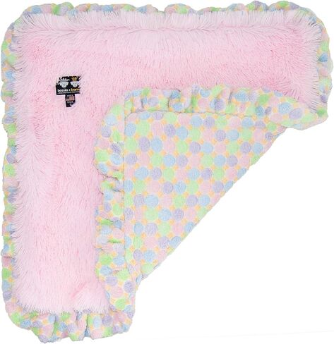 بطانية Bessie and Barnie - بطانية قطيفة للغاية من الفرو الصناعي للكلاب - بطانية قابلة للعكس للحيوانات الأليفة للكلاب والقطط - فائقة النعومة ويمكن غسلها في الغسالة - تتوفر مقاسات وألوان متعددة in Kuwait