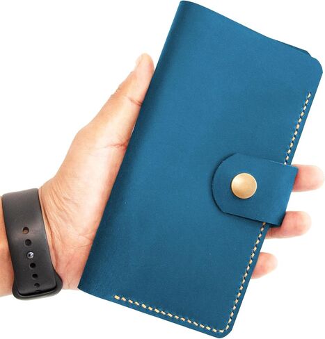 checkbook cover, Leather checkbook holder, Checkbook cover handmade, Custom Duplicate Checkbook Cover For Women and Men (Brown) in Saudi Arabia
