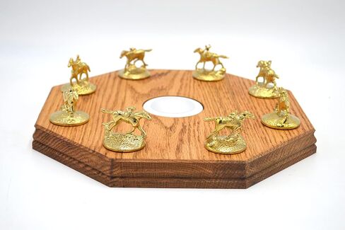 Blanton's Bourbon Horse Cork Stopper Display With Light Solid Oak (Walnut) in Saudi Arabia