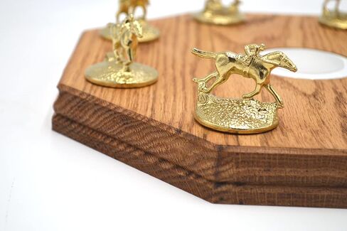 Blanton's Bourbon Horse Cork Stopper Display With Light Solid Oak (Walnut) in Saudi Arabia