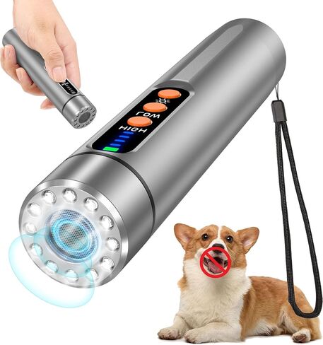 2024 New Dog Barking Control Devices - Stops Bad Behavior,Anti Barking Devices Ultrasonic Dog Indoor&Outdoor,No No need yell or swat- Rechargeable Bark Deterrent Device with LED Flashlights.(Green in Saudi Arabia