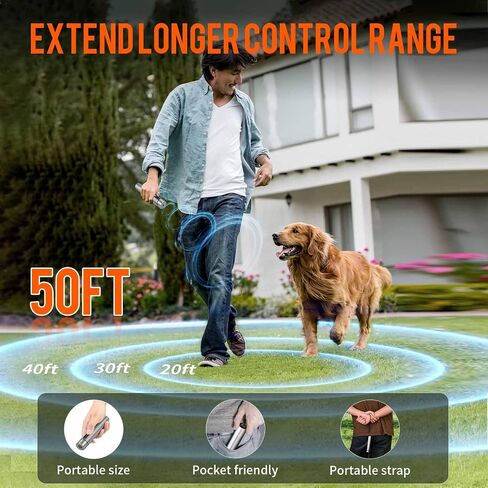 2024 New Dog Barking Control Devices - Stops Bad Behavior,Anti Barking Devices Ultrasonic Dog Indoor&Outdoor,No No need yell or swat- Rechargeable Bark Deterrent Device with LED Flashlights.(Green in Saudi Arabia