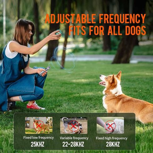 2024 New Dog Barking Control Devices - Stops Bad Behavior,Anti Barking Devices Ultrasonic Dog Indoor&Outdoor,No No need yell or swat- Rechargeable Bark Deterrent Device with LED Flashlights.(Green in Saudi Arabia